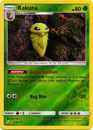 Kakuna 4/181 - Reverse Holo-Kantocards