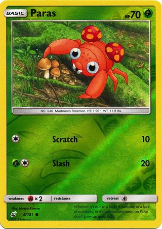 Paras 6/181 - Reverse Holo-Kantocards