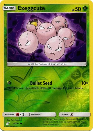Exeggcute 8/181 - Reverse Holo-Kantocards