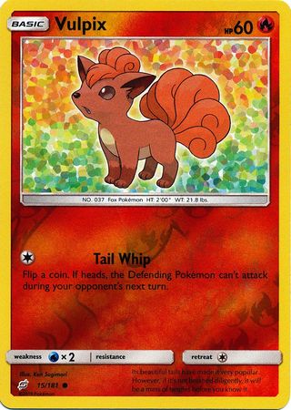 Vulpix 15/181 - Reverse Holo-Kantocards