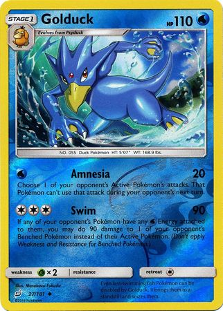 Golduck 27/181 - Reverse Holo-Kantocards