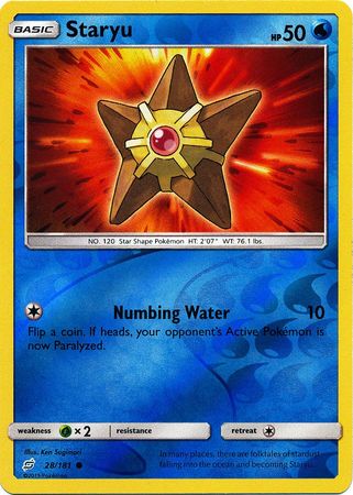 Staryu 28/181 - Reverse Holo-Kantocards