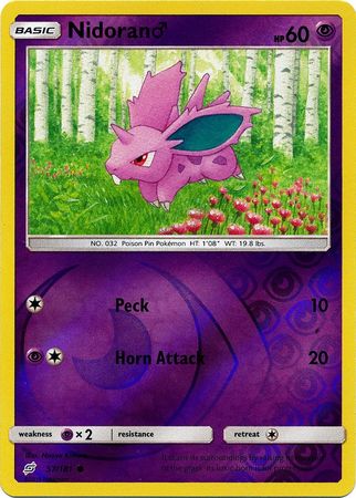 Nidoran (M) 57/181 - Reverse Holo-Kantocards