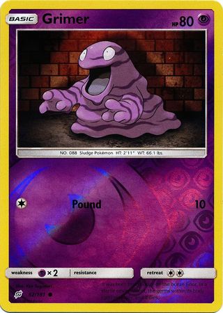 Grimer 62/181 - Reverse Holo-Kantocards