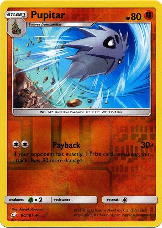 Pupitar 80/181 - Reverse Holo-Kantocards