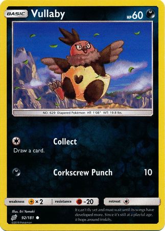 Vullaby 92/181 - Reverse Holo-Kantocards