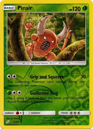 Pinsir 9/181 - Reverse Holo-Kantocards