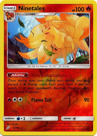 Ninetales 16/181 - Reverse Holo-Kantocards