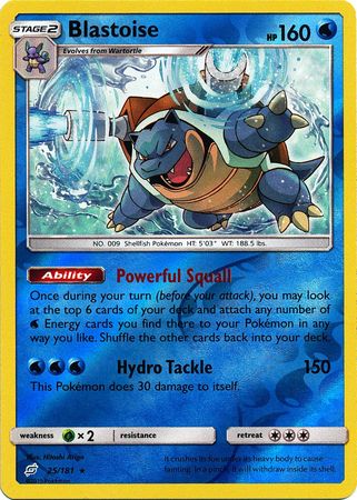 Blastoise 25/181 - Reverse Holo-Kantocards