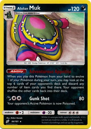 Alolan Muk 84/181 - Reverse Holo-Kantocards