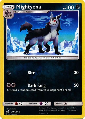 Mightyena 87/181 - Reverse Holo-Kantocards
