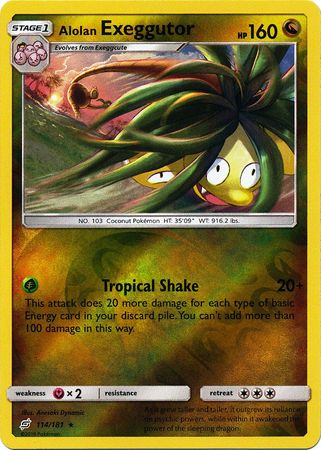 Alolan Exeggutor 114/181 - Reverse Holo-Kantocards