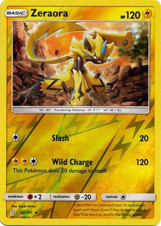 Zeraora 52/181 - Reverse Holo-Kantocards