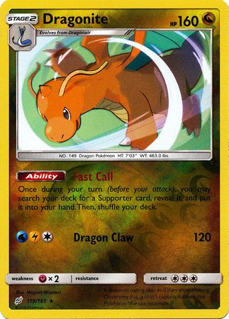 Dragonite 119/181 - Reverse Holo-Kantocards