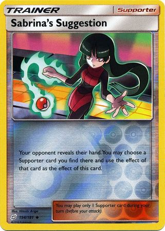 Sabrina's Suggestion 154/181 - Reverse Holo-Kantocards