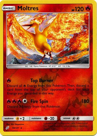 Moltres 19/181 - Reverse Holo-Kantocards