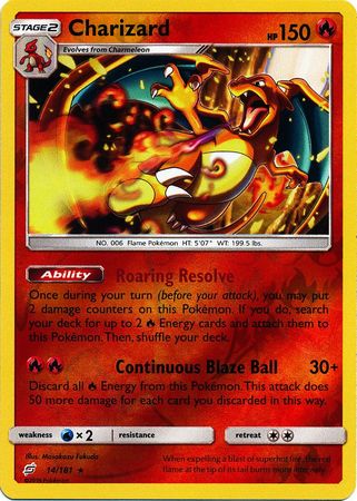 Charizard 14/181 - Reverse Holo-Kantocards