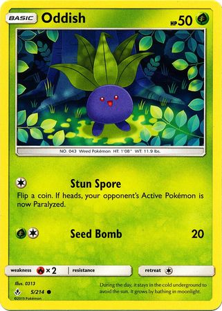 Oddish 5/214-Kantocards