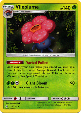 Vileplume 8/214-Kantocards