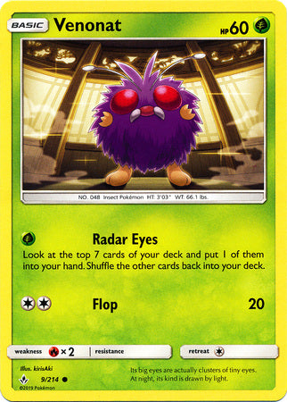 Venonat 9/214-Kantocards