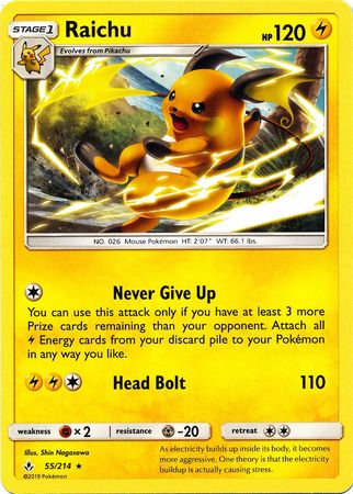Raichu 55/214-Kantocards