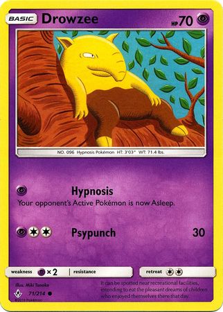 Drowzee 71/214-Kantocards