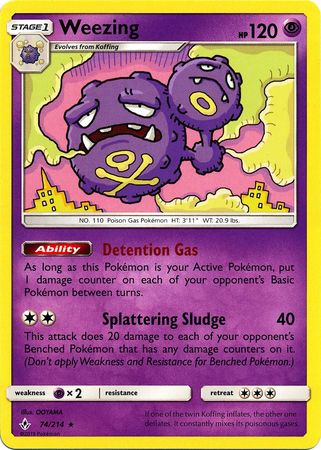 Weezing 74/214-Kantocards