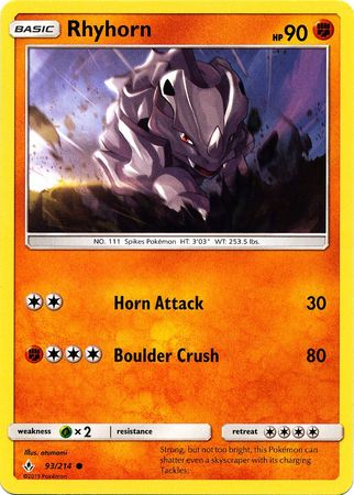 Rhyhorn 93/214-Kantocards