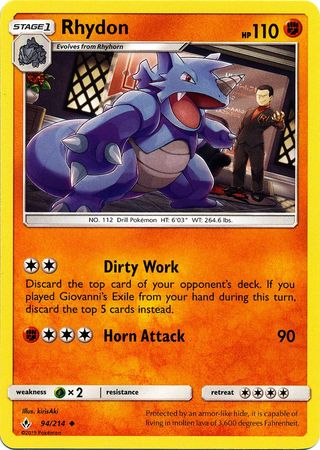 Rhydon 94/214-Kantocards