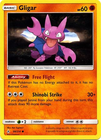 Gligar 98/214-Kantocards