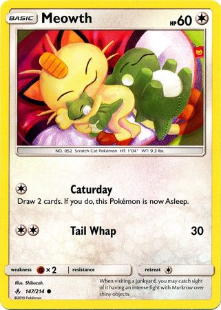 Meowth 147/214-Kantocards