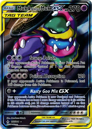 Muk & Alolan MukTag Team GX 197/214-Kantocards