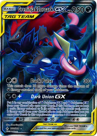 Greninja & ZoroarkTag Team GX 200/214-Kantocards