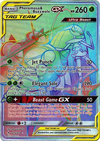 Pheromosa & BuzzwoleTag Team GX 215/214-Kantocards