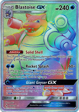 Blastoise GX 218/214-Kantocards