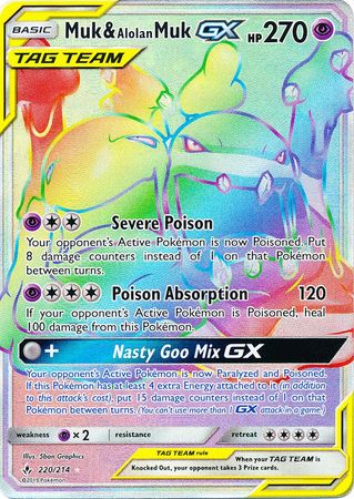 Muk & Alolan MukTag Team GX 220/214-Kantocards