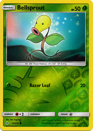 Bellsprout 13/214 - Reverse Holo-Kantocards
