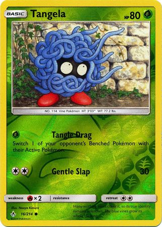 Tangela 16/214 - Reverse Holo-Kantocards