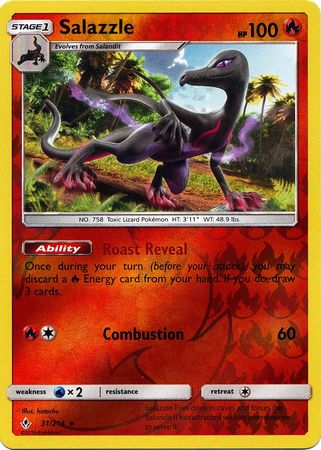 Salazzle 31/214 - Reverse Holo-Kantocards