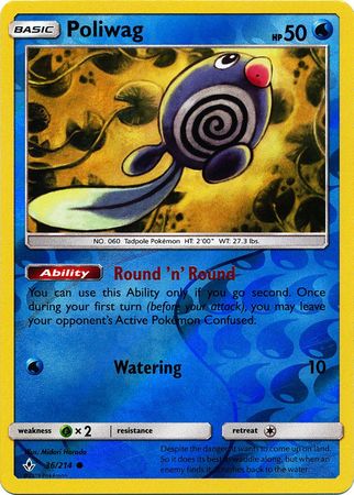 Poliwag 36/214 - Reverse Holo-Kantocards