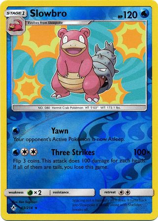 Slowbro 43/214 - Reverse Holo-Kantocards