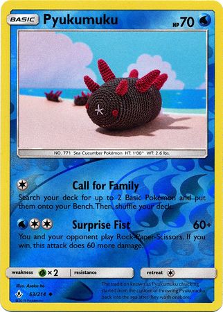 Pyukumuku 53/214 - Reverse Holo-Kantocards