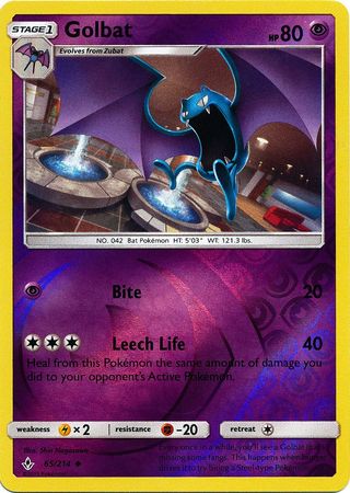 Golbat 65/214 - Reverse Holo-Kantocards