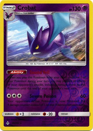 Crobat 66/214 - Reverse Holo-Kantocards