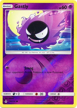 Gastly 68/214 - Reverse Holo-Kantocards