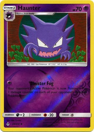 Haunter 69/214 - Reverse Holo-Kantocards