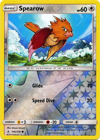 Spearow 145/214 - Reverse Holo-Kantocards