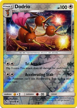Dodrio 151/214 - Reverse Holo-Kantocards