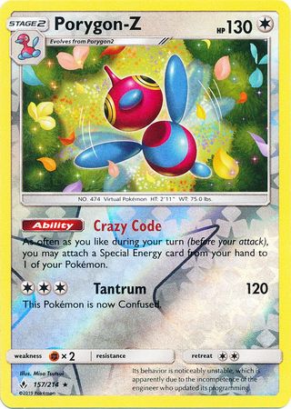 Porygon-Z 157/214 - Reverse Holo-Kantocards