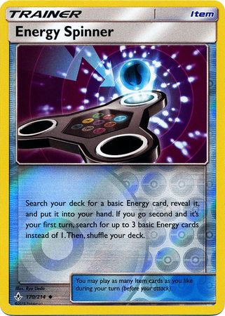 Energy Spinner 170/214 - Reverse Holo-Kantocards